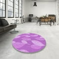 thumbnail image 4 of Ahgly Company Machine Washable Indoor Rectangle Transitional Violet Purple Area Rugs, 5' x 8', 4 of 7