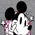 thumbnail image 3 of Disney - Mickey & Friends - Peace Sign - Checkered Background - Toddler And Youth Girls Raglan Graphic T-Shirt, 3 of 5