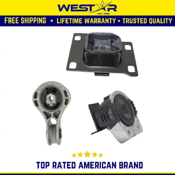 Engine Motor & Trans Mount Set Compatible for 2008-2011 Compatible ford Focus 2.0L 2986 5312 5322 3PCS Replaces 2986 3087 3103