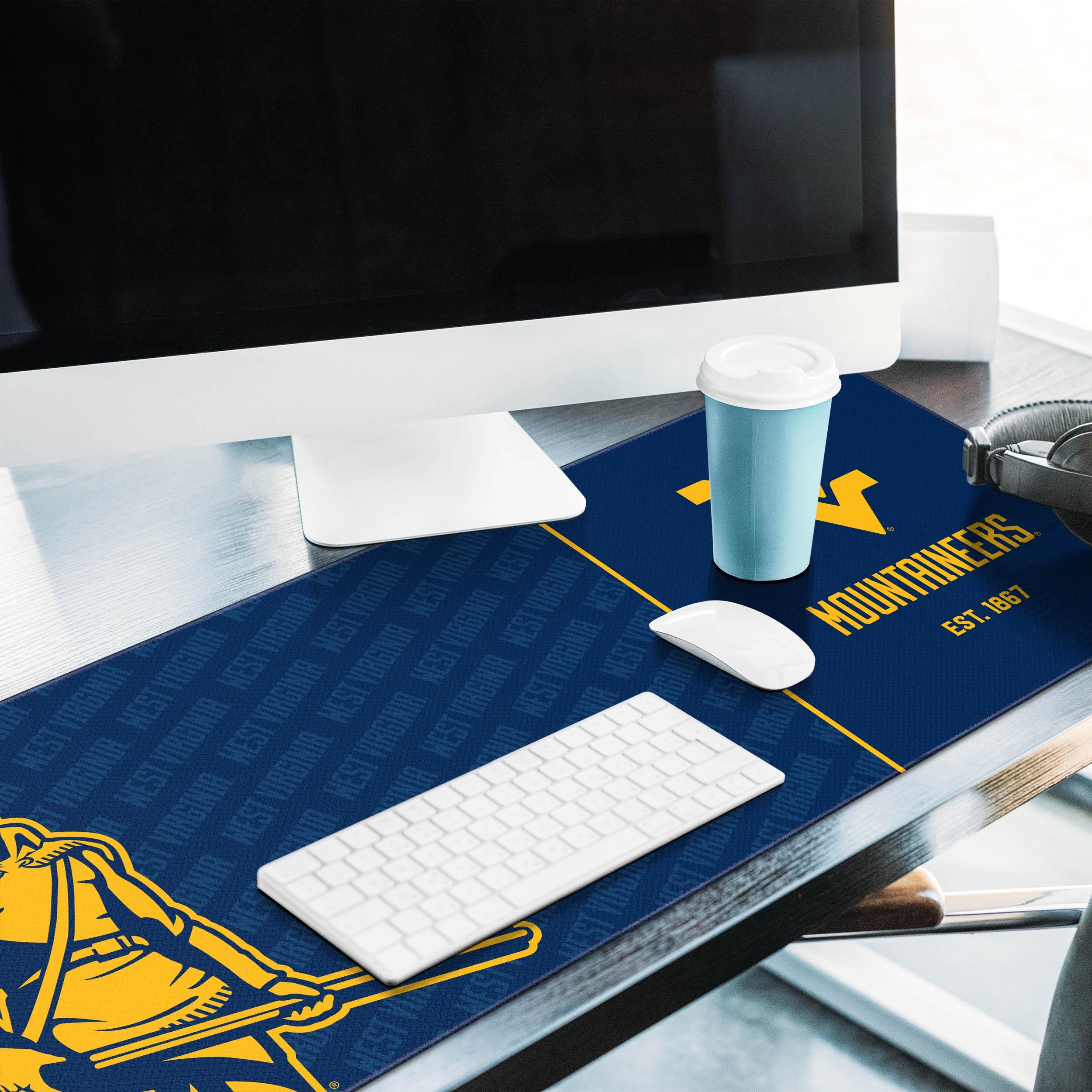 YouTheFan NCAA West Virginia Mountaineers Logo Series Desk Pad SMU