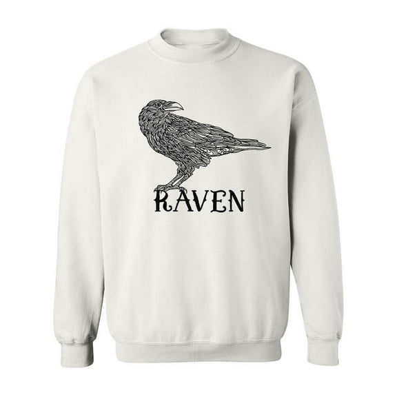 Bird Raven Design Sweatshirt Men -Image by Shutterstock, Male Small