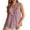 Pink, variant on Tank for Women Sleeveless Summer Solid Color Ruffled Wave Neck Top Black S