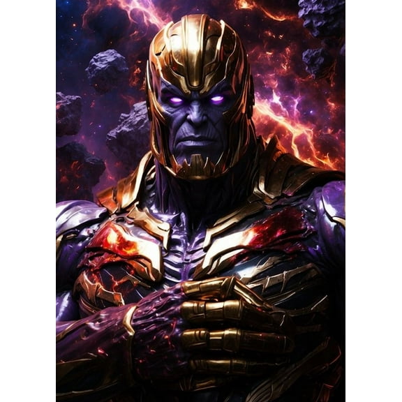 Thanos Diamond Painting Kits for Adults, Diamond Art Kits for Adults, Gem Art Kits for Adults for Gift Home Wall Decor 16x12inch
