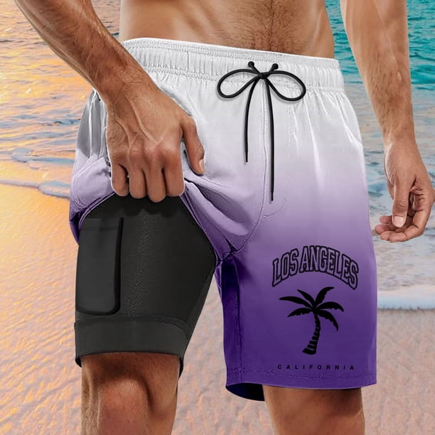 WILLBEST Bañador Corto Informal para Hombre, Pantalones Cortos de Tabla Seca para Hombre