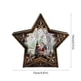 thumbnail image 3 of 1 PC Christmas Snow Globe, Battery Operated Star Shaped Lantern Light Retro Glitter Globe for Xmas Home Decoration Holiday Party Gift, Christmas Decoration, 3 of 6