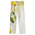 thumbnail image 4 of Lemons And Flowers Winter Female Pants Flannel High Waist Women Pants Lady Warm Straight Leg Plush Trousers, 4 of 7