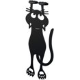 thumbnail image 2 of Hweilai 2 Marque-Pages Chat Curieux en Forme de Chat Noir 12cm Plastique / nylon, 2 of 5