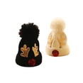 thumbnail image 4 of Gupgi Kids Woolen Hat, Unisex Sequins Antler Patterns Knitted Hat Beanie, 4 of 4