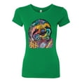 thumbnail image 3 of Funny Neon Sloth | Dean Russo Art Animal Lover Womens Slim Fit Junior Tee, Kelly, S, 3 of 5