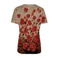 thumbnail image 5 of Machine d'Impression de T-Shirts Mode Femme Blouse à Col Rond Imprimé Manches Courtes T-Shirts Hauts d'Été Décontractés Hauts d'Été, 5 of 5
