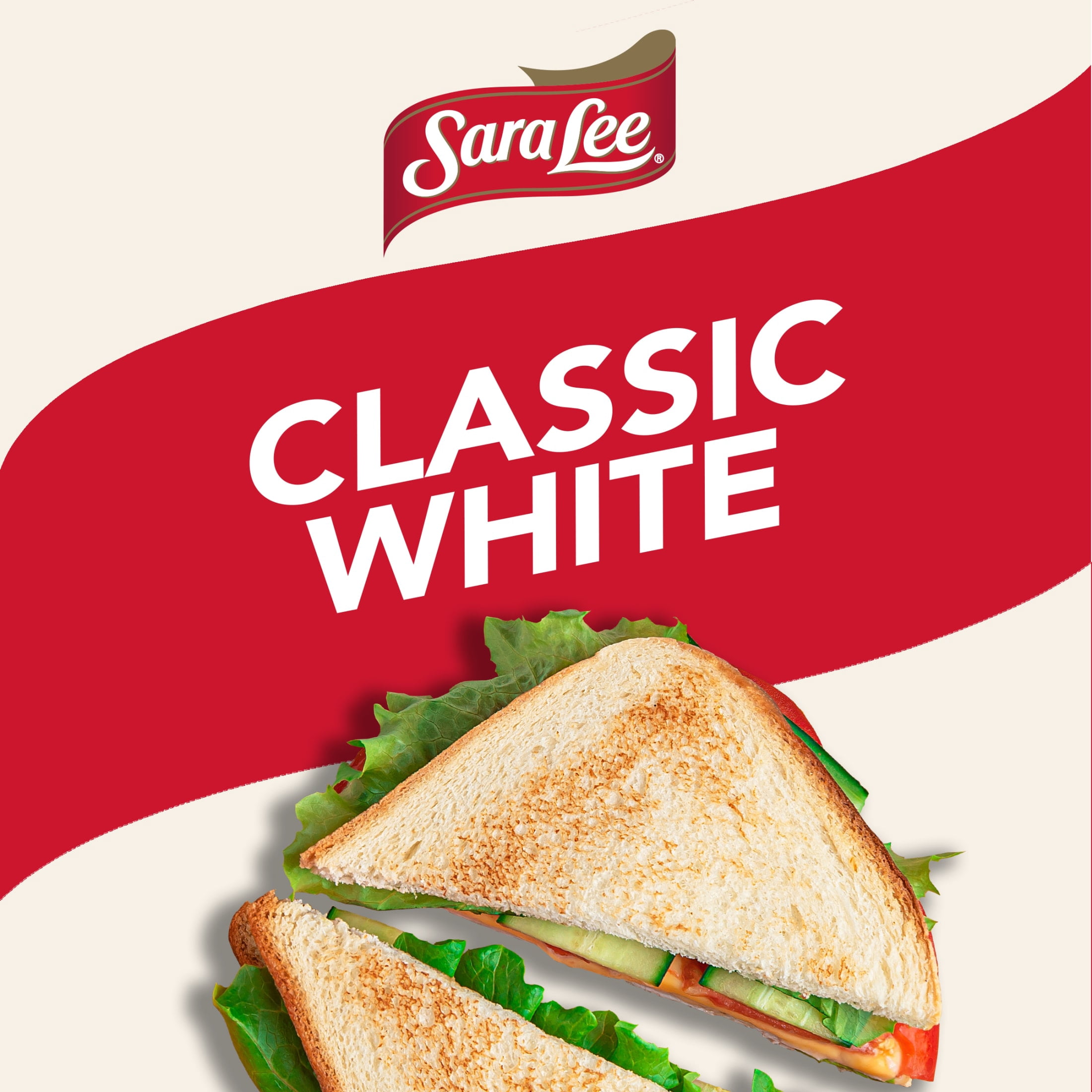 Sara Lee Classic White Sandwich Bread, 20 oz Soft and Smooth Loaf