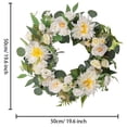 thumbnail image 3 of 2025 Artificial Summer Spring Wreath, Spring Wreath Colorful Summer Wreath Floral Wreaths, All Seasons Wreaths for Home Wedding Festival Farmhouse Indoor Outdoor Decor, 3 of 8