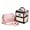 Pink, variant on BYOOTIQUE Aluminum Mini Crossbody Bag with Small Travel Case Portable Hard Shell Handbag with Adjustable Strap for Traveling Festival,Red