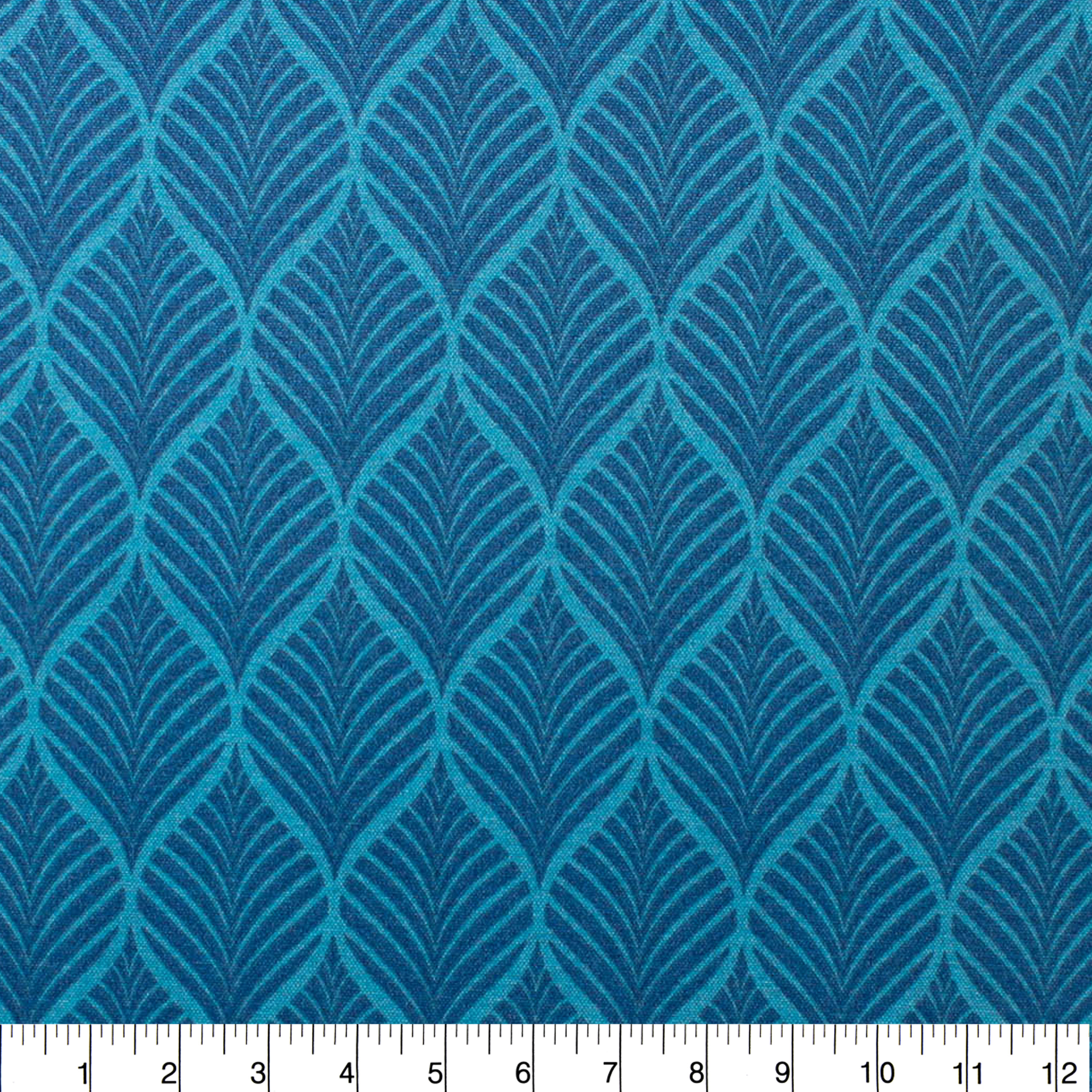 Berkshire Home 100% Polyester 54" Indoor/Outdoor Fenbrook Bluecove Fabric, by the Yard