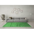 thumbnail image 3 of Ahgly Company Indoor Rectangle Oriental Emerald Green Industrial Area Rugs, 2' x 5', 3 of 4
