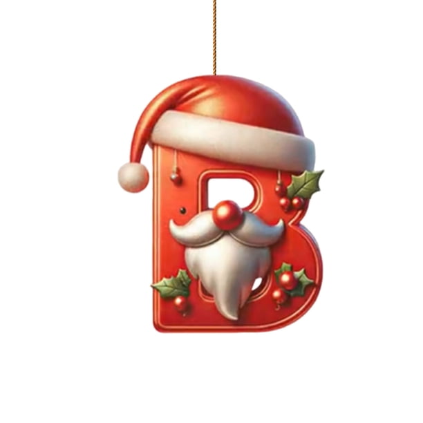 Decoraciones Del Árbol de Navidad Decoración Del Árbol de Navidad de 26 Letras Decoración Del Árbol de Navidad Colgante Decoración Del Árbol de Navidad Personalizada