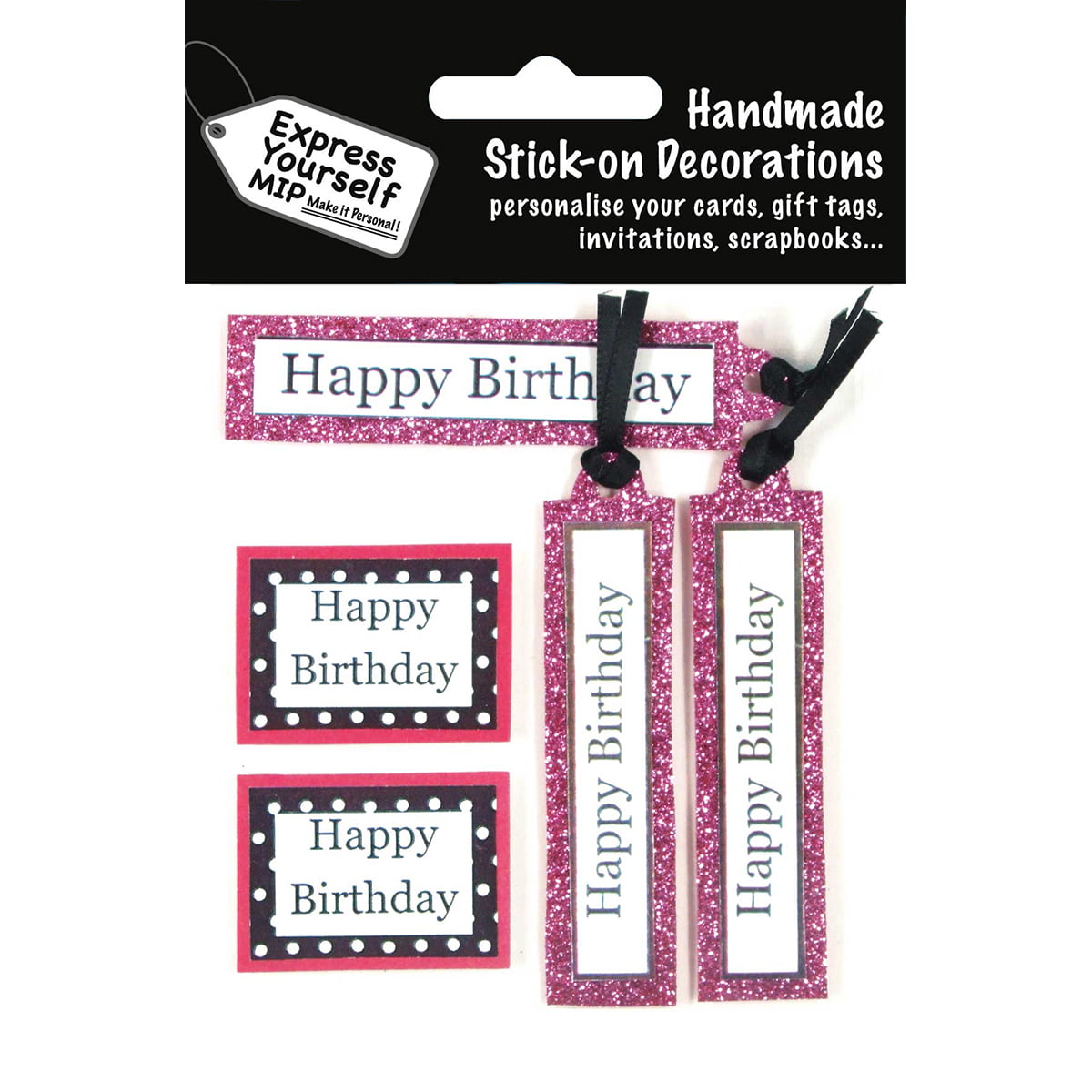 Express Yourself MIP Party time Stickers Ideal for Card Making Scrapbooking, 