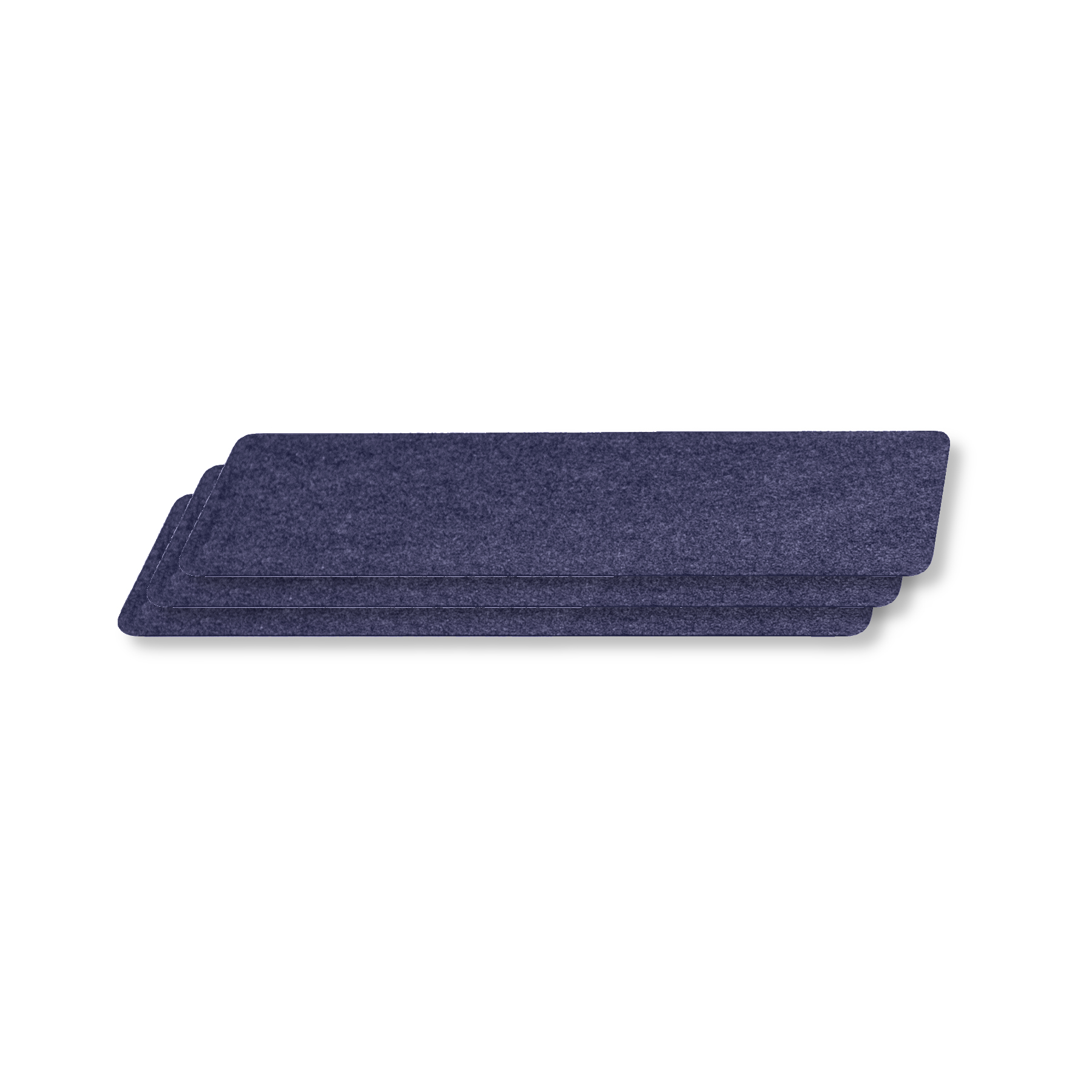 G-Floor Drip & Dry 14" x 30" Absorbent Pet Placemat, Blue (3 Pack)