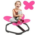thumbnail image 1 of Qaba Butterfly-Shaped Kids Swivel Chair, Sensory Spinning Chair, Pink, 1 of 10