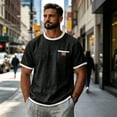 thumbnail image 7 of CCRFTGI Mens Shirts Big and Tall Short Sleeve Crew Neck T-Shirts Summer Athletic Lightweight Tee Shirts for Men with Pocket Black L, 7 of 7