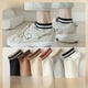 thumbnail image 1 of Calcetines de mujer a rayas simples otoño fino otoño ins calcetines de moda calcetines de algodón transpirables de celebridades de Internet a juego, 1 of 4