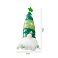 thumbnail image 2 of Hibiscsu 8" Lighted Christmas Gnome Santa, Light Up Elf Holiday Present, Battery Operated Winter Tabletop Christmas Decorations，Green, 2 of 7