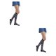 thumbnail image 1 of Minnieouse Calcetines a rayas hasta el muslo JK Juegos deportivos Día de San Valentín Accesorios de mujer para diario Fiesta de Halloween Raya negra 2piezas raya negra gris Minnieouse CBP343934, 1 of 5