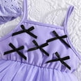 thumbnail image 6 of Placlothes Tutu Dress and Cute Tops with Skirt for Girls 2 Piece Outfits Little Girls and Big Girls Summer Fall Skirt Sets Solid Purple Birthday Bow Kids Size 18 Months, 6 of 7