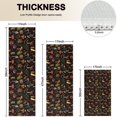 thumbnail image 4 of Red Mushroom Leaf Black Pattern Kitchen Rugs Sets Of 3,Kitchen Runner Rugs Non Skid Washable,Decorative Kitchen Floor Mats for Kitchen,Sink,Laundry,17"x30"+ 17"x47" + 17"x59", 4 of 6