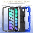 thumbnail image 5 of XYX For iPad Mini 7th/6th Generation Case 8.3 inch 2024/2021, 3in1 Heavy Duty Shockproof Tablet Case with Stand, Shoulder Strap, Blue, 5 of 7