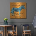 thumbnail image 4 of Luxe Metal Art 'Bright Safari Zebra' by Sue Schlabach, Metal Wall Art, 36"x36", 4 of 9