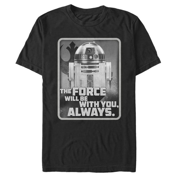 Men's Star Wars: The Rise of Skywalker R2-D2 With You Always  Graphic Tee Black Small