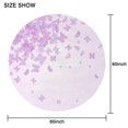 thumbnail image 2 of 60 Inch Round Lace Tablecloth Water Resistant Washable, Monarch Butterfly Aesthetic, 2 of 5