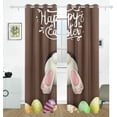 thumbnail image 2 of Coolnut Easter Bunny Egg Blackout Curtain for Bedroom, 2 Panels Thermal Insulated Blackout Drapes Long Darkening Curtains with Grommets for Living Room 55 x 72 Inch, 2 of 5