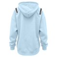 thumbnail image 6 of Womens Hooded Sweatshirt Drop Sleeve Soft Comfort Relaxed Fit Front Pocket Y2K Street for Casual Wear Light Blue,XXL, 6 of 6
