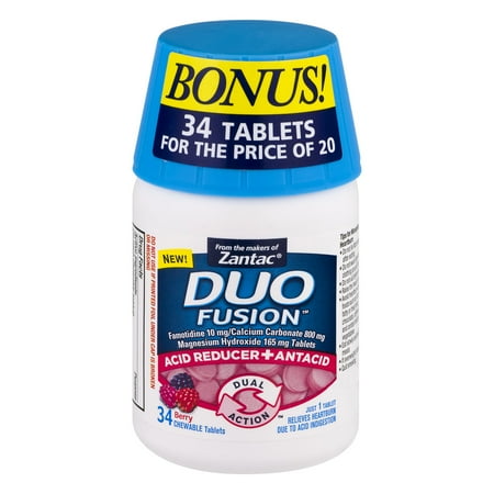 Duo Fusion Berry Chewable Tablets, 34 count
