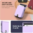 thumbnail image 3 of Compatible Samsung Galaxy Z Flip 5 Case with Hinge Protection & Screen Protector,Heavy Duty Full Coverage Cover Case for Galaxy Z Flip 5 Case Wallet,Galaxy Z Flip 5 Case with Card Holder Purple, 3 of 14