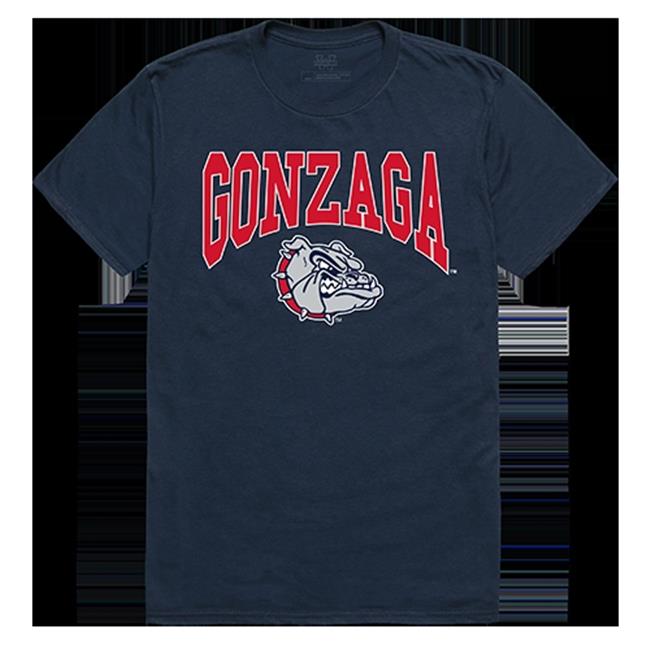 W Republic Apparel 527187BGT02 Gonzaga Athletic Tee, Navy Medium