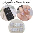 thumbnail image 5 of 1 Box 6 Bags Purple Nail Charms Nail Resin Charms 3D Heart Nail Art Nail Accessories Charms Flat Back Charms 3D Butterfly Nail Art Charm Bear Flower Heart Resin Cabochons for Nail Art Decor, 5 of 5