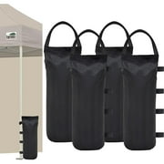 Eurmax Canopy 28 lbs. Dark Black Weight Bag Outdoor Canopy Weights (4 Pack)
