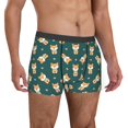 thumbnail image 4 of Cauagu Cute Shiba Print Boxer Briefs for Men,Comfortable Breathable Men's Underwear Moisture Wicking Underpants -Small, 4 of 8