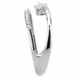 thumbnail image 4 of Womens Silver Rings No Plating Stainless Steel Ring with AAA Grade CZ in Clear DA316, 4 of 6