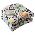thumbnail image 1 of Pillow Perfect 495811 Coussins d'Assise Lagon Noir Touffeté (Arrière Rond), 19" x 19", Pack de 2, 1 of 1