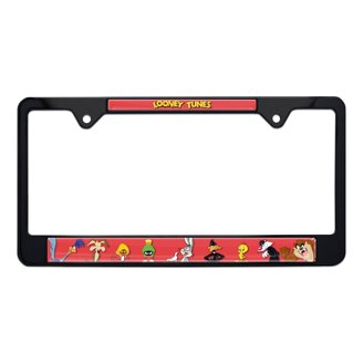 Elektroplate "Back The Blue" Thin Blue Line Flag License Plate Frame - Chrome Metal, Fits All 50 States
