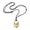 Gold, variant on Contemporary Circles Pendant Necklace With Adjustable Leather Strap Casual Stylish Accessory For Women Outfits