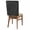 Black, variant on Lavender Burlap Texture Chair Back Covers, Dining Room Back Chair Covers Set of 8, Farmhouse Vintage Lavender Removable Slipcovers Seat Protector for Kitchen Wedding Party Hotel 19"x20"