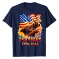 thumbnail image 4 of Womens America 250 Shirt 250 Anniversary Usa Flag 250 Years American Flag 250th Anniversary Usa T-Shirt Crew Neck Fashion America Pullover Tops, 4 of 5