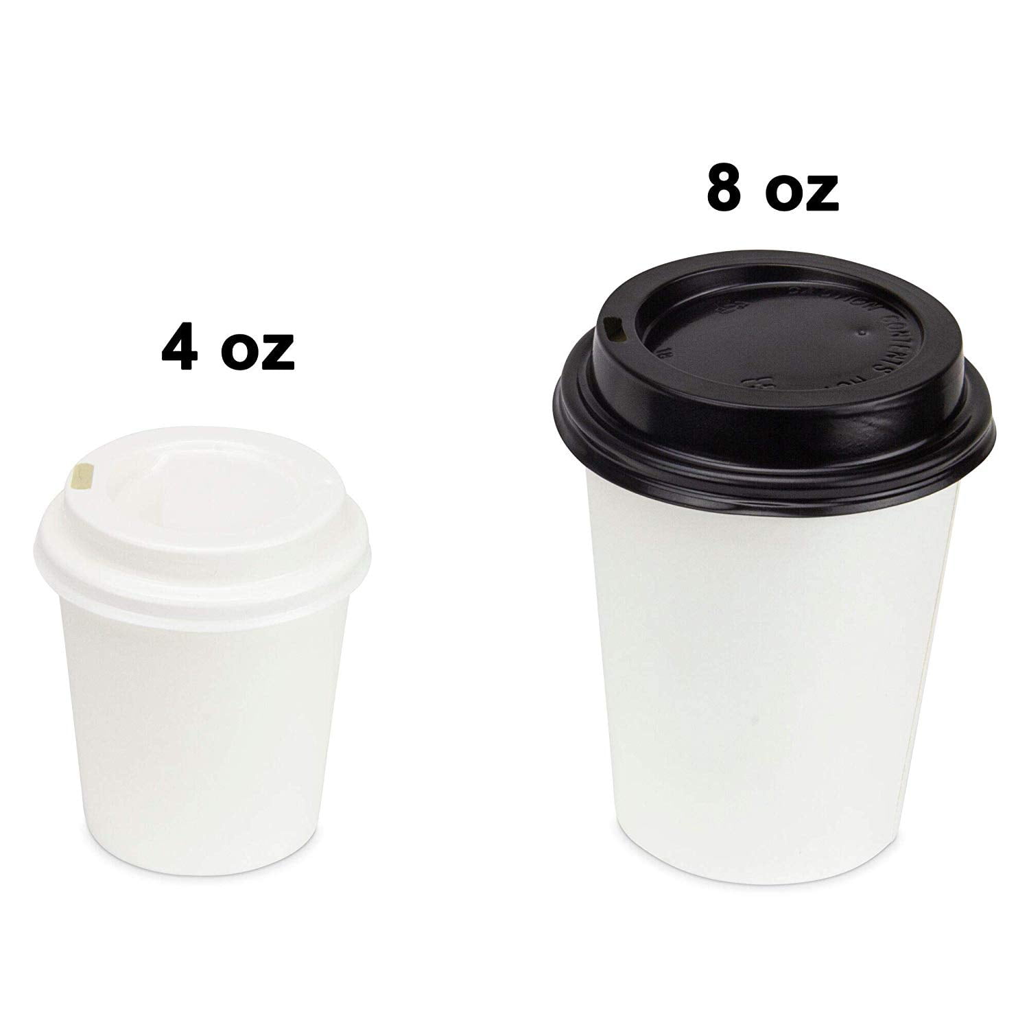 TV TOPVALUE 600 Pack 4 oz Paper Cups, Small Disposable Coffee Cups
