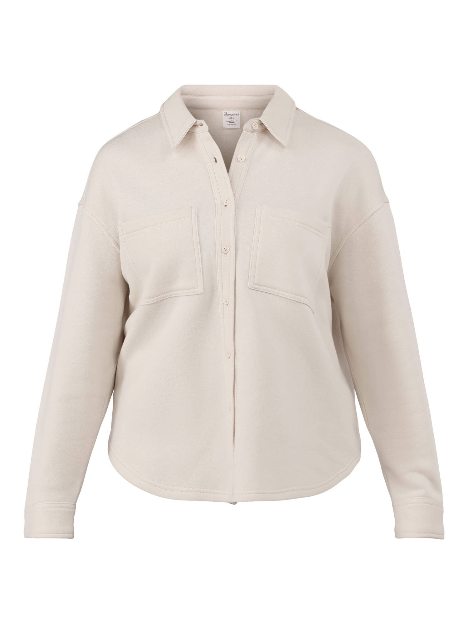 No Boundaries Fleece Shacket, Women's and Women's Plus