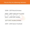 thumbnail image 2 of Max Advanced Brakes - Brake Kit for 2009-2017 Chevy Traverse 2007-2016 GMC Acadia 2008-2017 Buick Enclave Rear Replacement Geomet Coated Disc Brake Rotors and Ceramic Brake Pads, 2 of 9